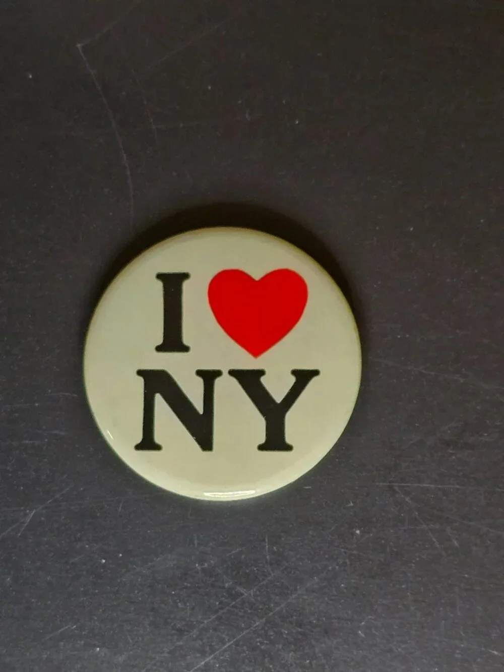Vintage I Love NY Mug & Pinback Button Lot NG Slater Corp NYC Souvenir Set